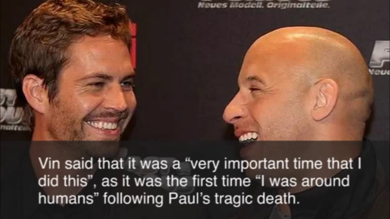 Vin Diesel Says Guardian’s of the Galaxy Helped Grieve Paul Walker