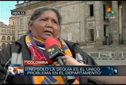 Mujeres colombianas exigen al gobierno medias para enfrentar sequía