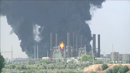 La seule centrale électrique de Gaza prend feu