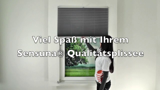 sensuna® Plissee - Montage an der Wand