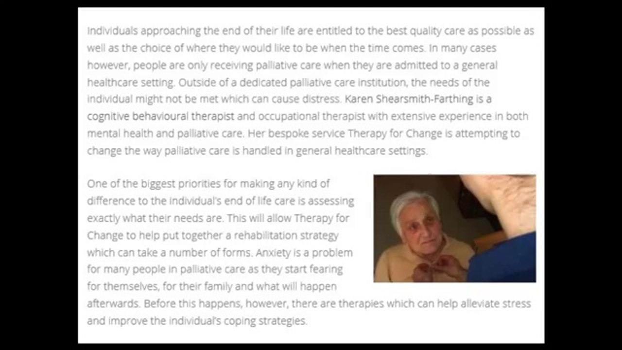 Karen Shearsmith Farthing | Improving Palliative Care Standards