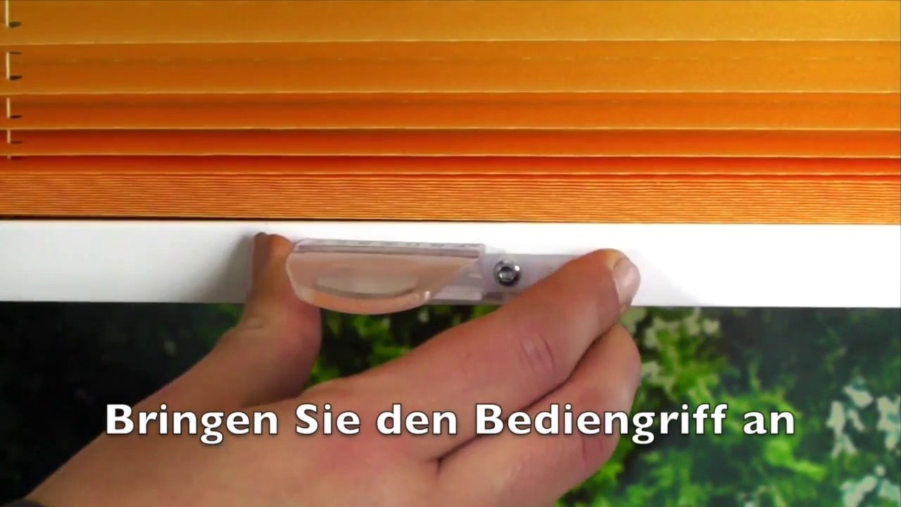 sensuna® Plissee - Montage in der Glasleiste mit Flachträgern