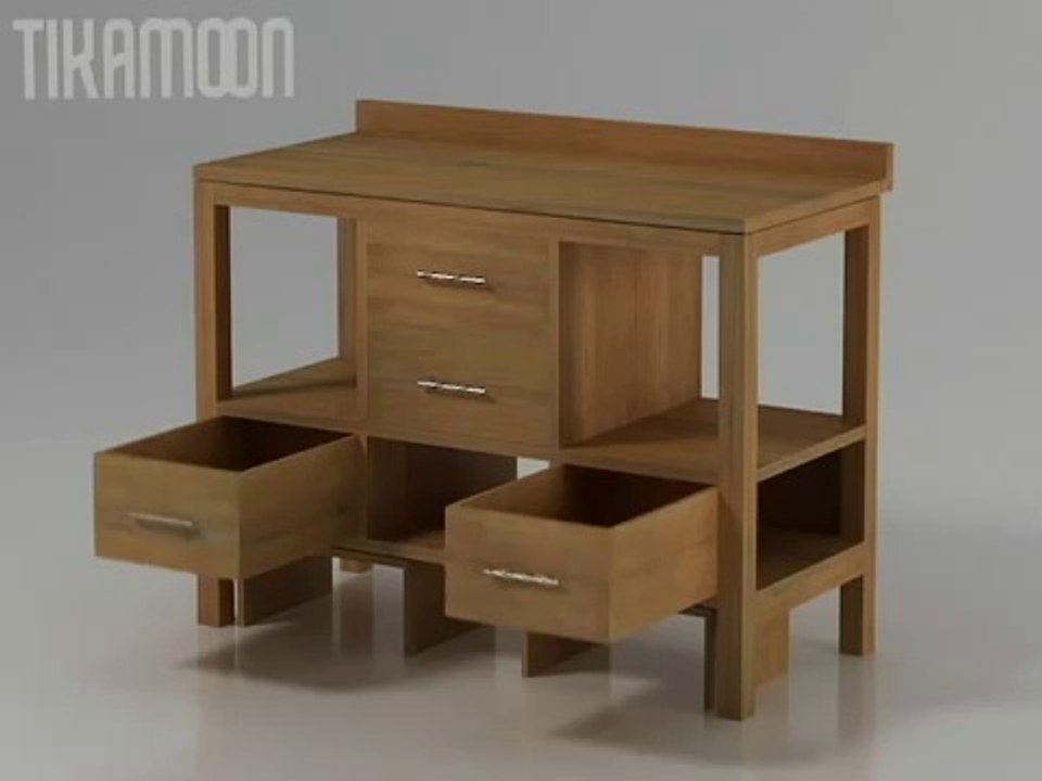 Salle de bain : meuble Galyno Duo par Tikamoon