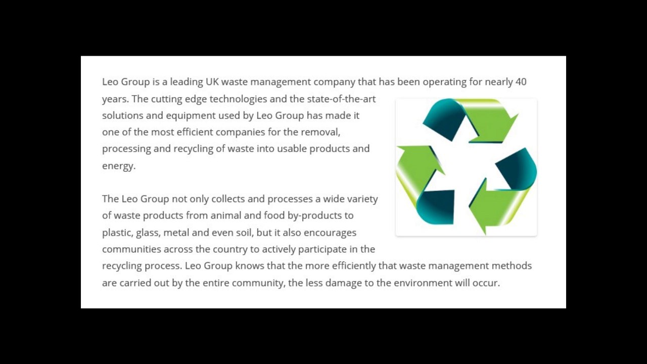 Waste Hierarchy Promoted by Leo Group to Help Communities Reduce Waste