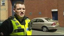 Birmingham: Police officer - PC Gareth Lowe flung from getaway van