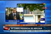 Arriban a la Plaza Bolívar de Caracas los presidentes del Mercosur