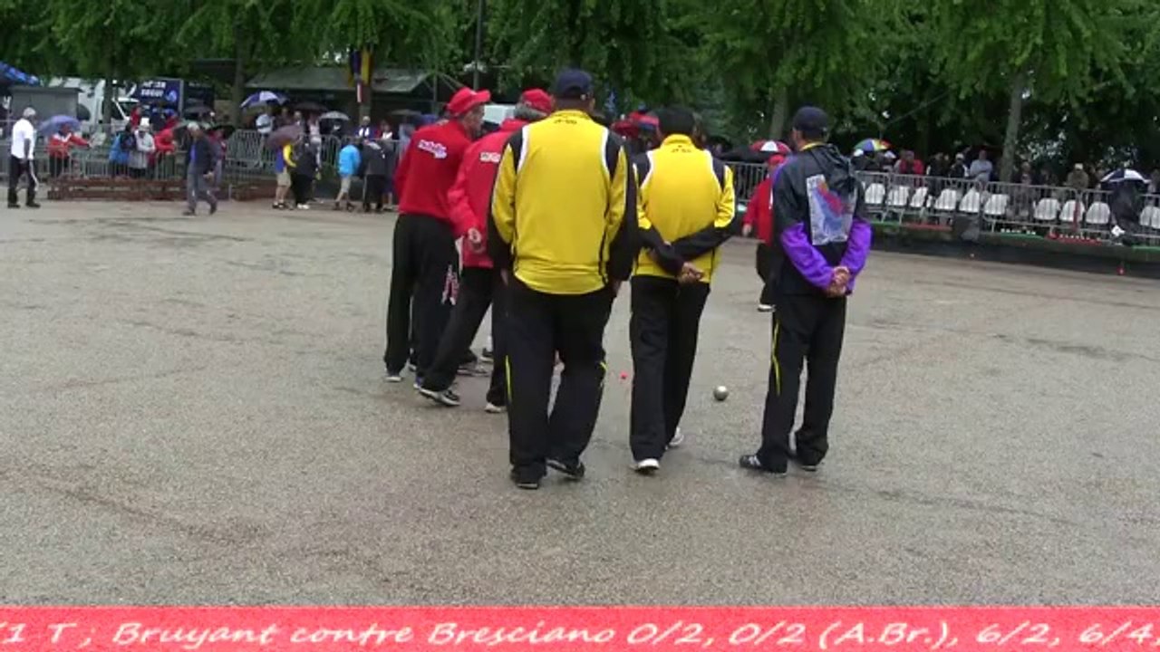 Demi-finales du 111ème Grand Prix Bouliste, 2 sur 2, Sport Boules, La Côte-Saint-André 2014