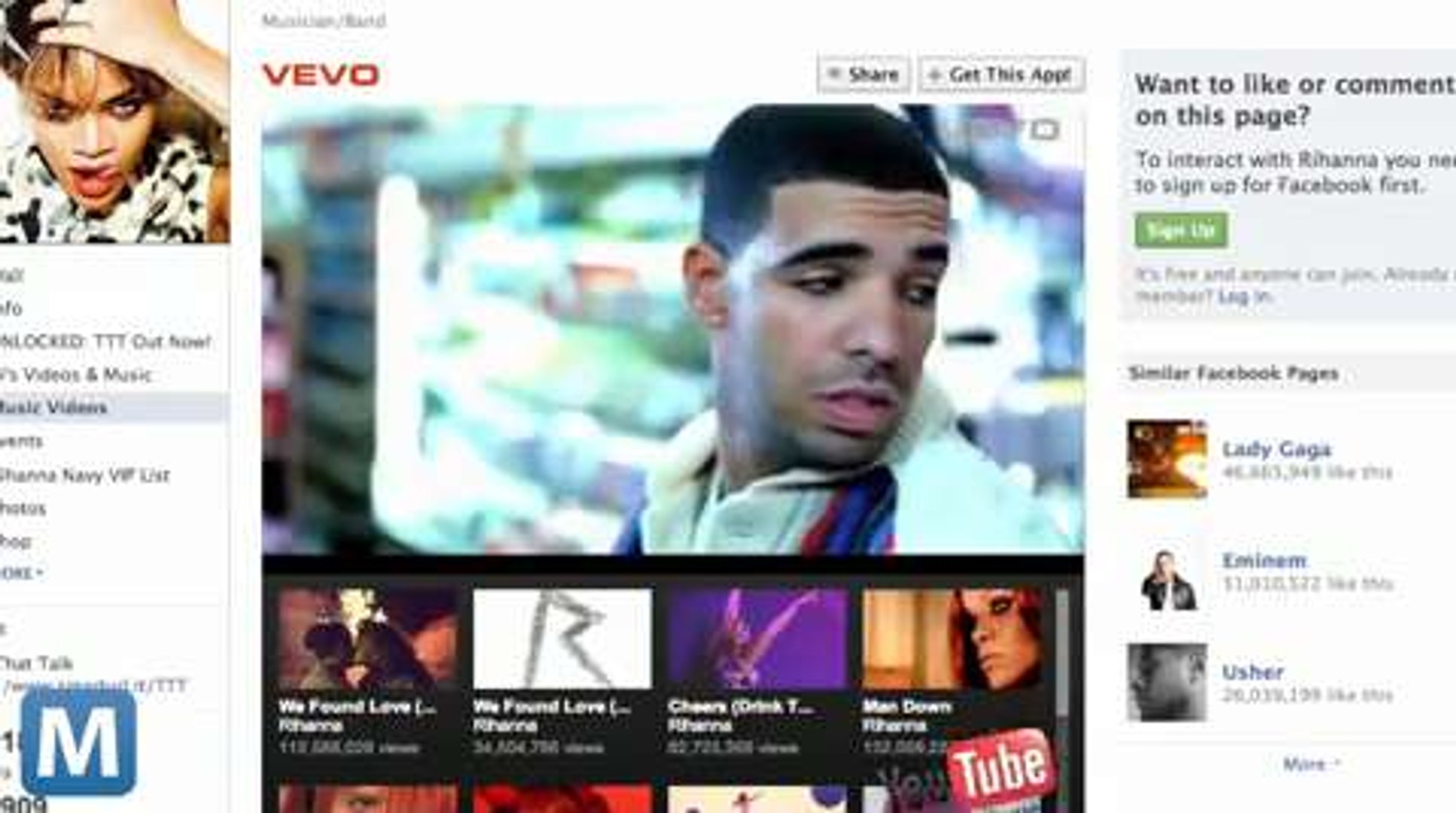 Facebook Reportedly in Talks to Lure Vevo From YouTube