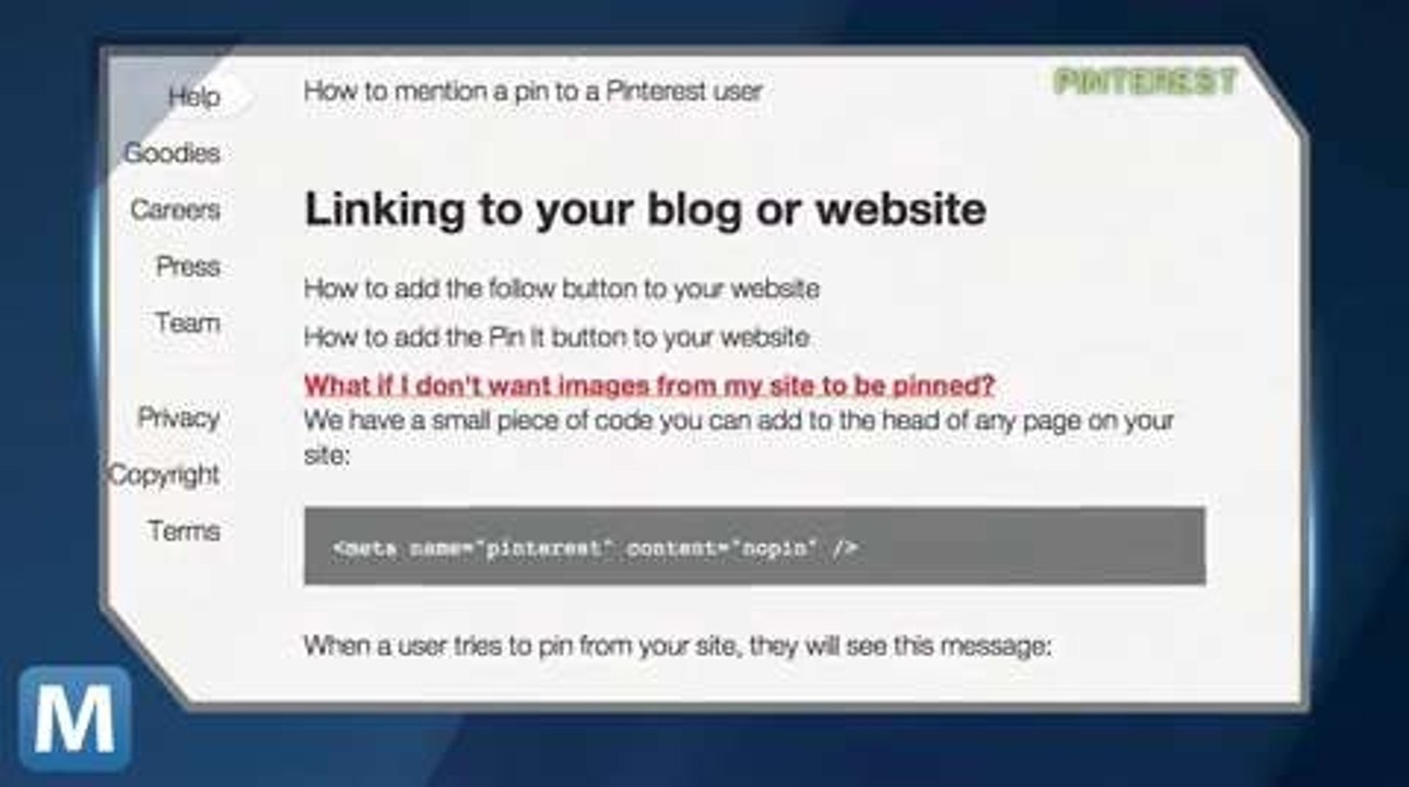 Pinterest Allows Websites to Opt Out of Pinning