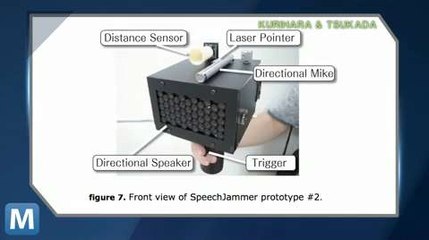 Speech Jamming Gun Keeps You at a Loss for Words