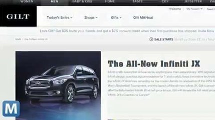 Gilt Offers Half-off Infiniti Crossover, Money Goes to Charity