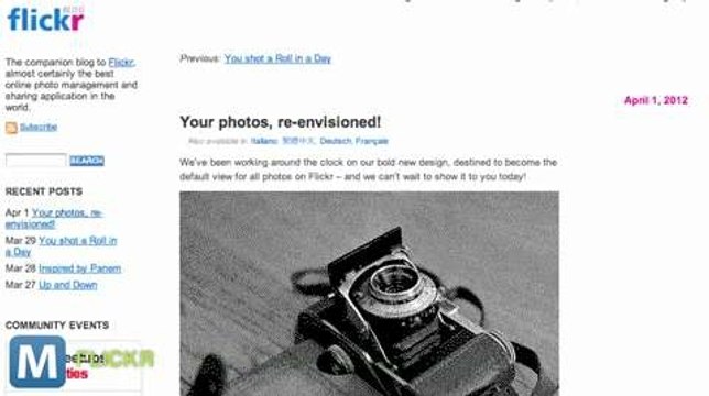 Flickr Takes Us Back to the 1980s for April Fools' Day