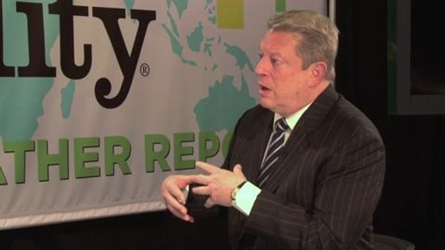 Al Gore on Hurricane Sandy & Apple's Green Footprint