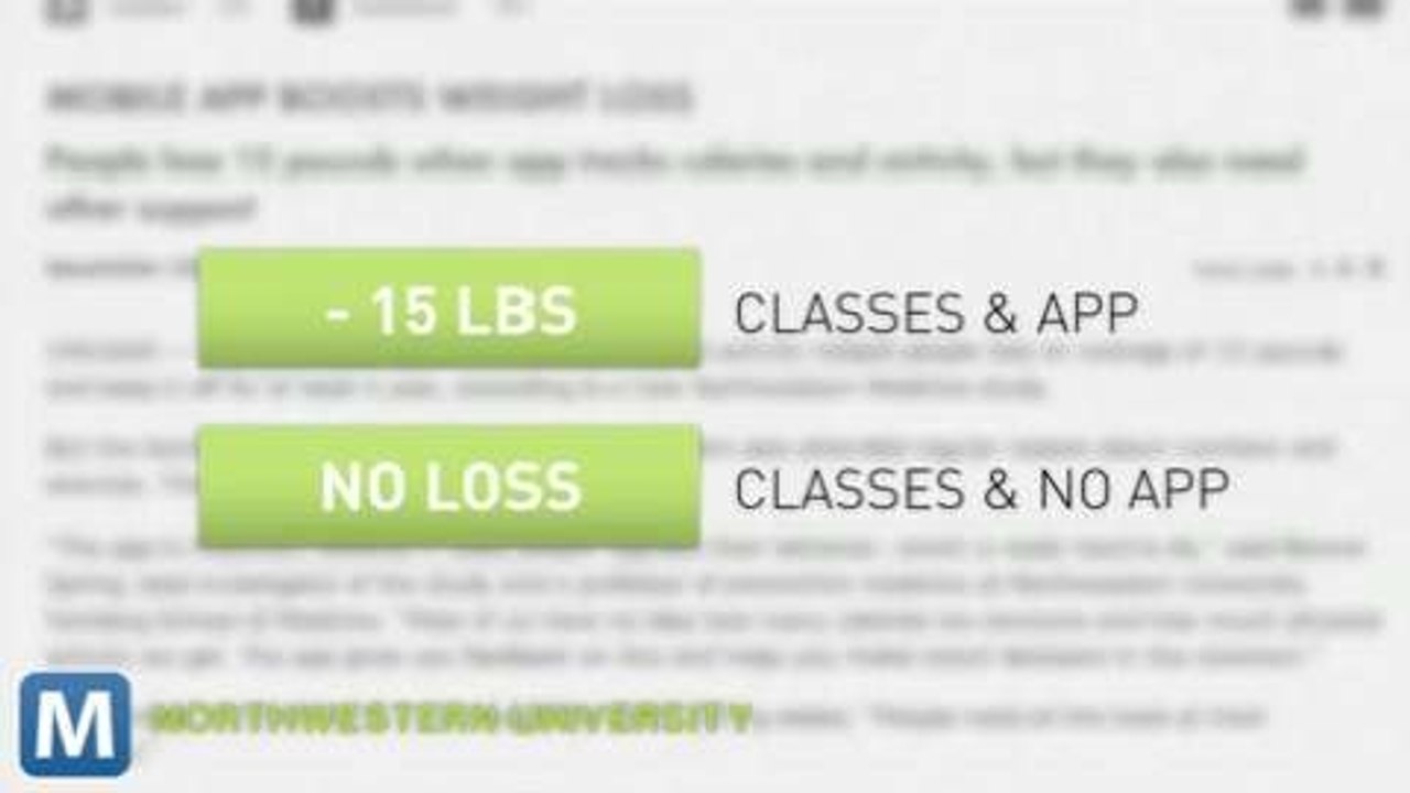 Mobile App Helps Study Participants Lose 15 Pounds