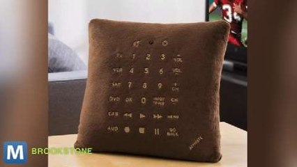 Throw Pillow Doubles as TV Remote