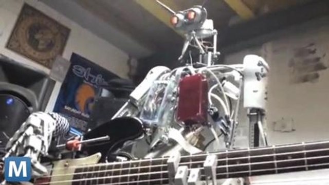 Compressorhead Jams with Robotic Precision