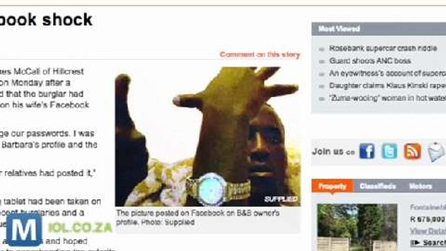 Tablet Thief Posts Picture of Himself to Victim’s Facebook Account