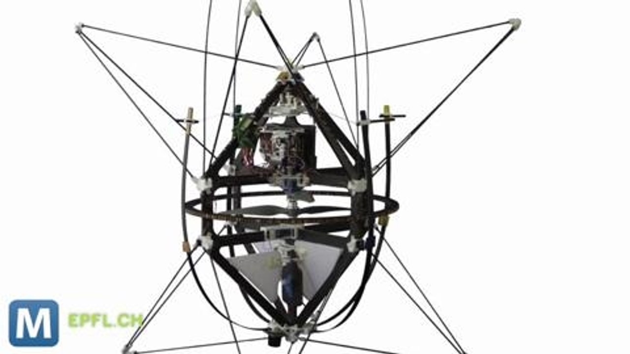 A Robot Copter Designed to Fly Into Walls