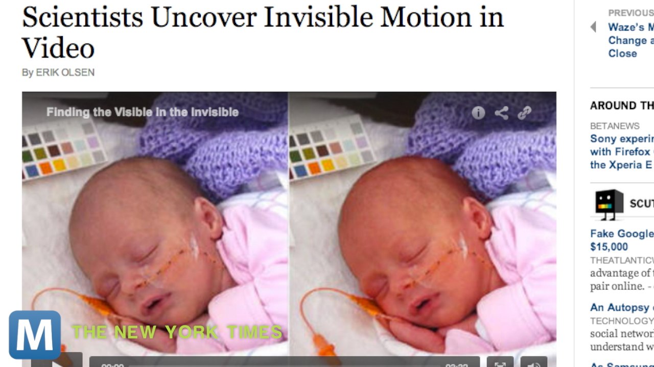 MIT Researchers Track Normally Invisible Motion in Video