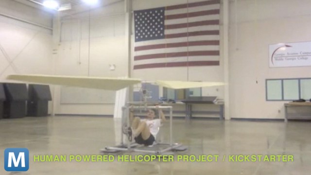 Human-Powered Helicopter Looking for Lift on Kickstarter