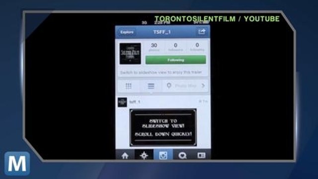 Clever Instagram Galleries Promote Toronto Silent Film Festival