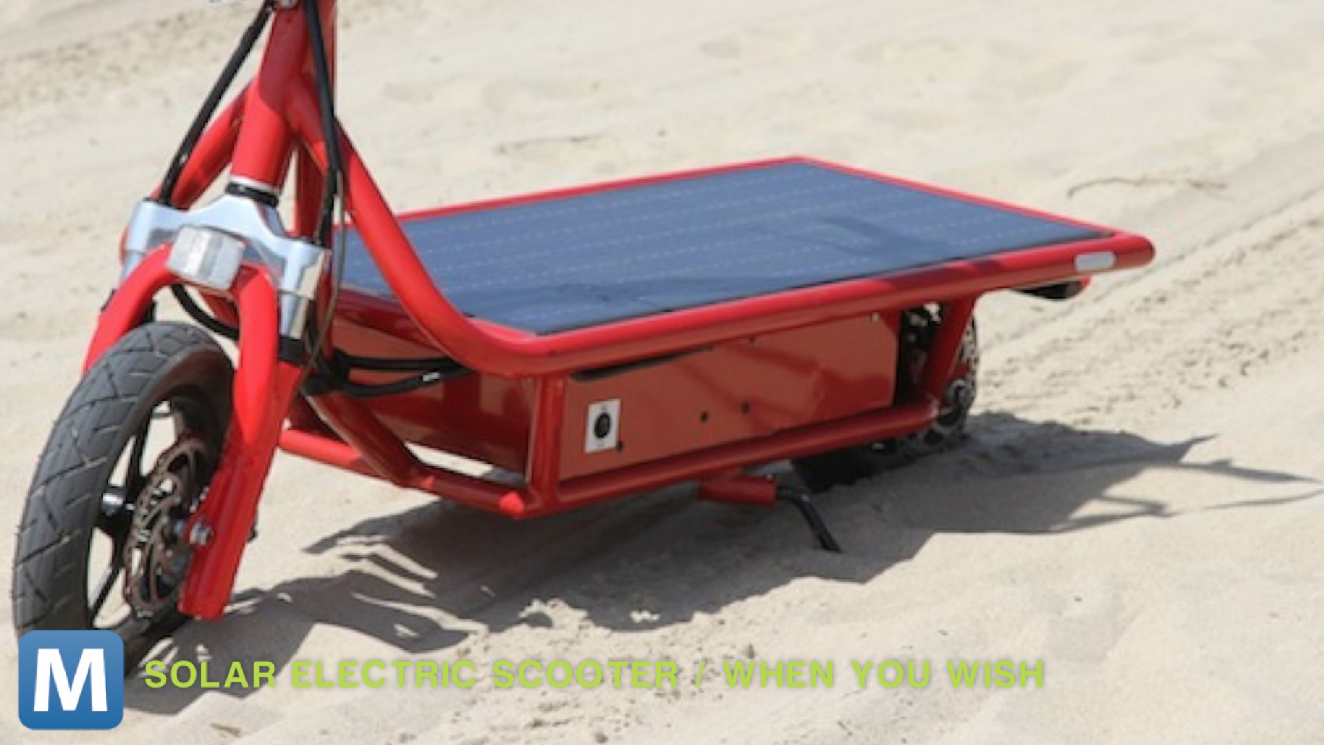 Solar Electric Scooter zips Around on Solar Power - video Dailymotion