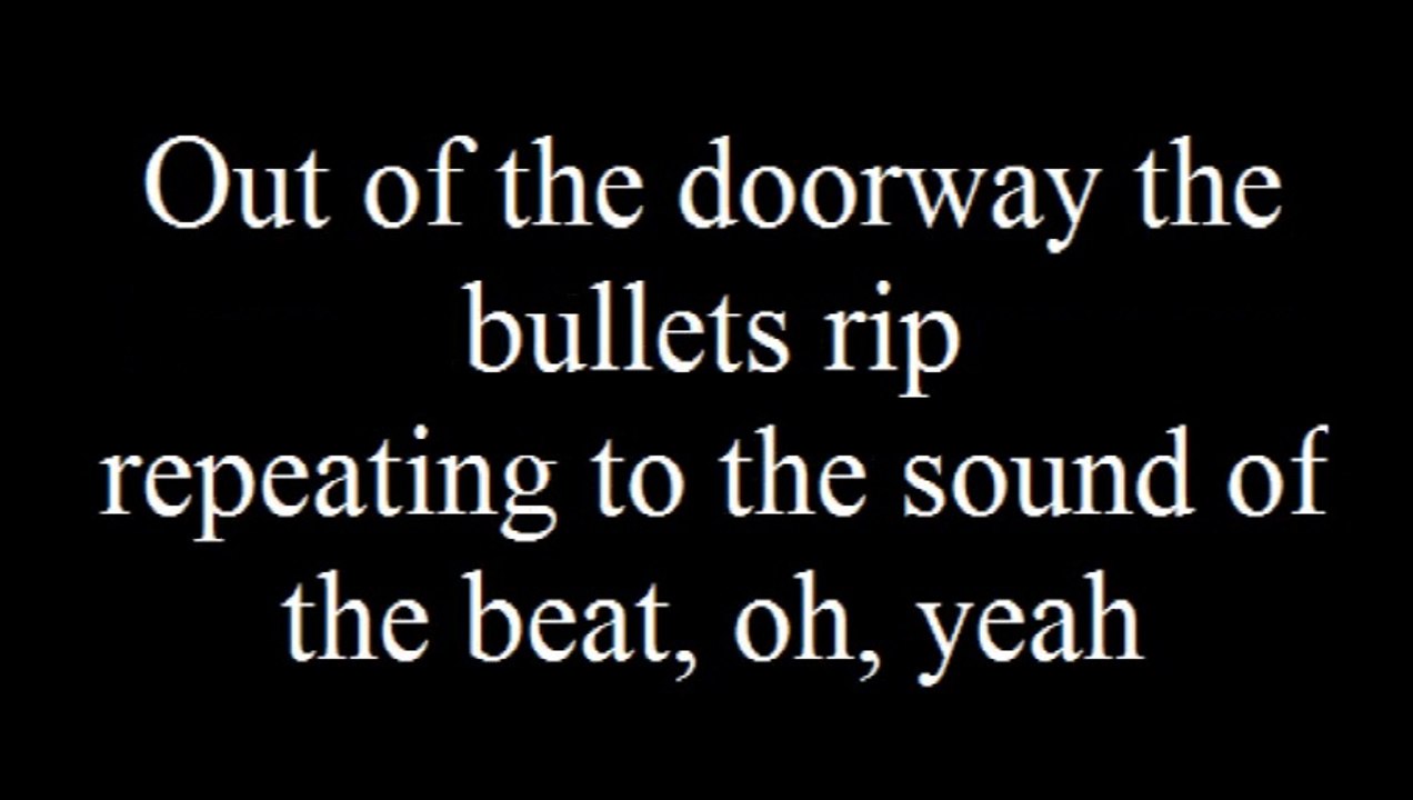 Queen Another One Bites the Dust with Lyrics