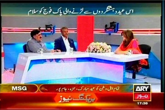 ARY Ab Tak Sadaf Abdul Jabbar Eid Special transmission for ISP's & Operation Zarb-e-Azb with MQM Waseem Akhtar (29 JULY 2014)