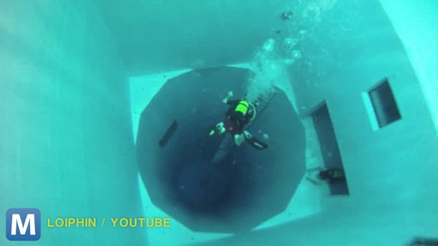 World’s Deepest Diving Pool Extends More than 100 Feet Down
