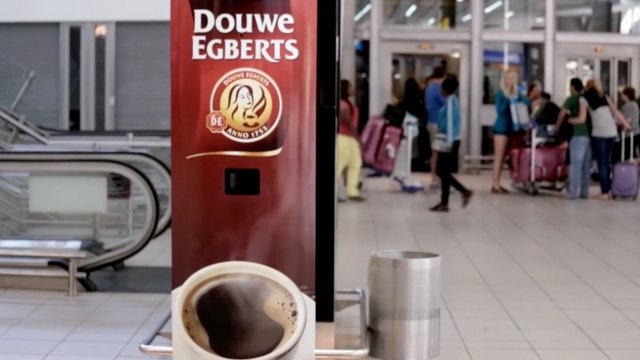 Airport Coffee Machine Dispenses Free Java When You Yawn