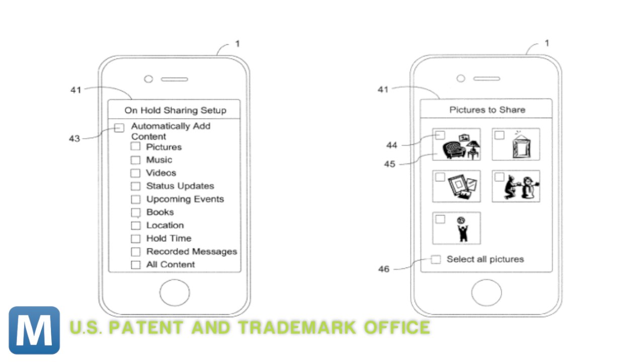 Apple Patent Shows a Way Users Might Share Pictures, Music While On Hold