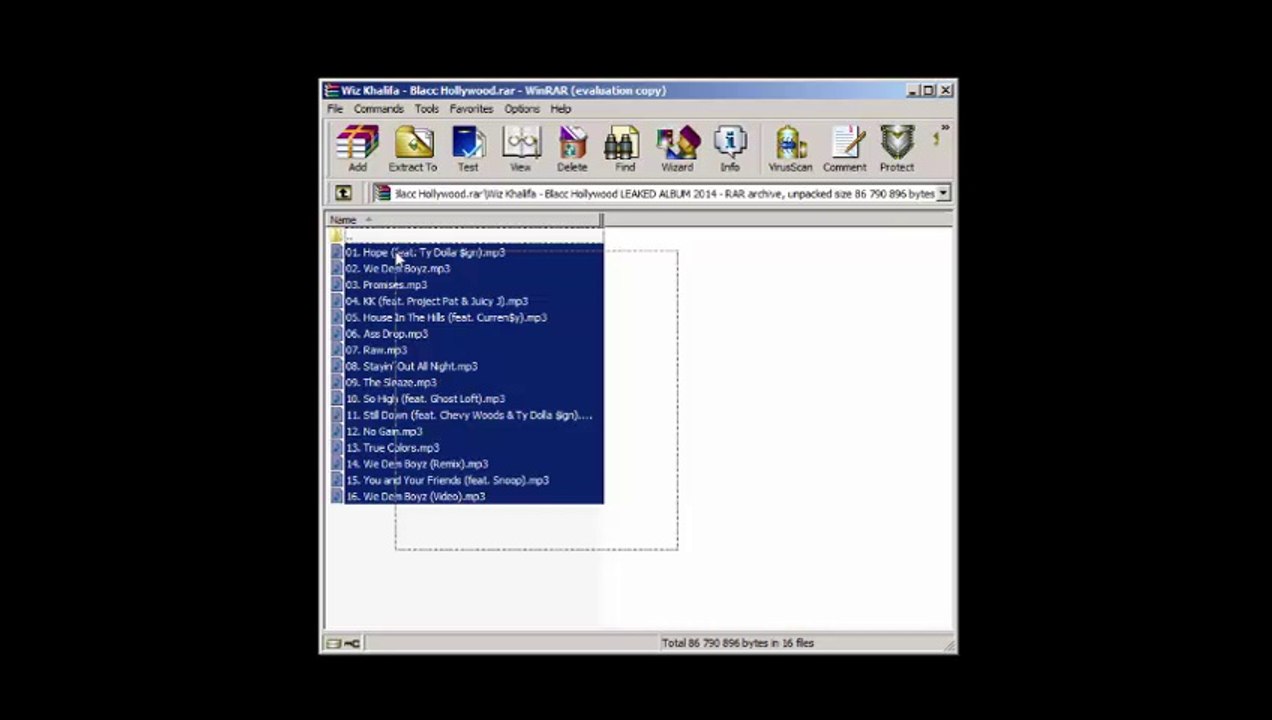 Wiz Khalifa - Blacc Hollywood LEAKED ALBUM
