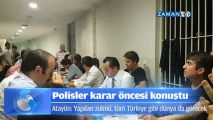 Polislerden veda konuşması