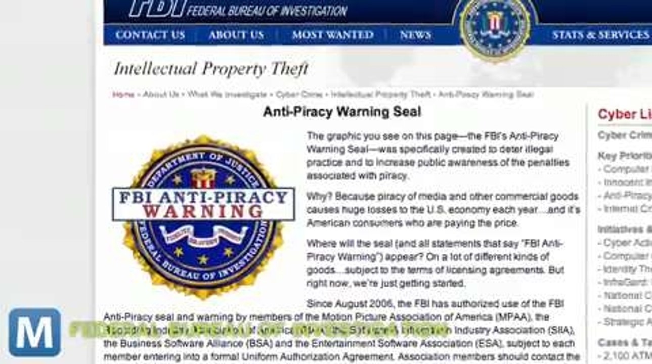 FBI Copyright Protection Seal Becomes Available to Everyone in August