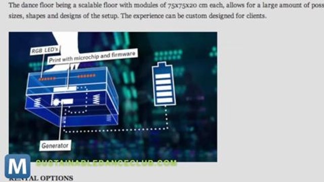 Dancefloor Converts Your Moves to Electricity