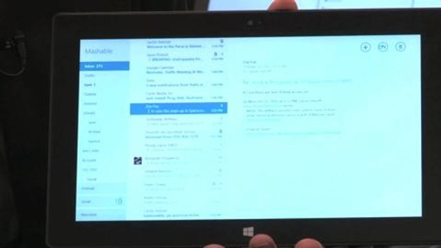 Hands On With the Microsoft Surface Tablet