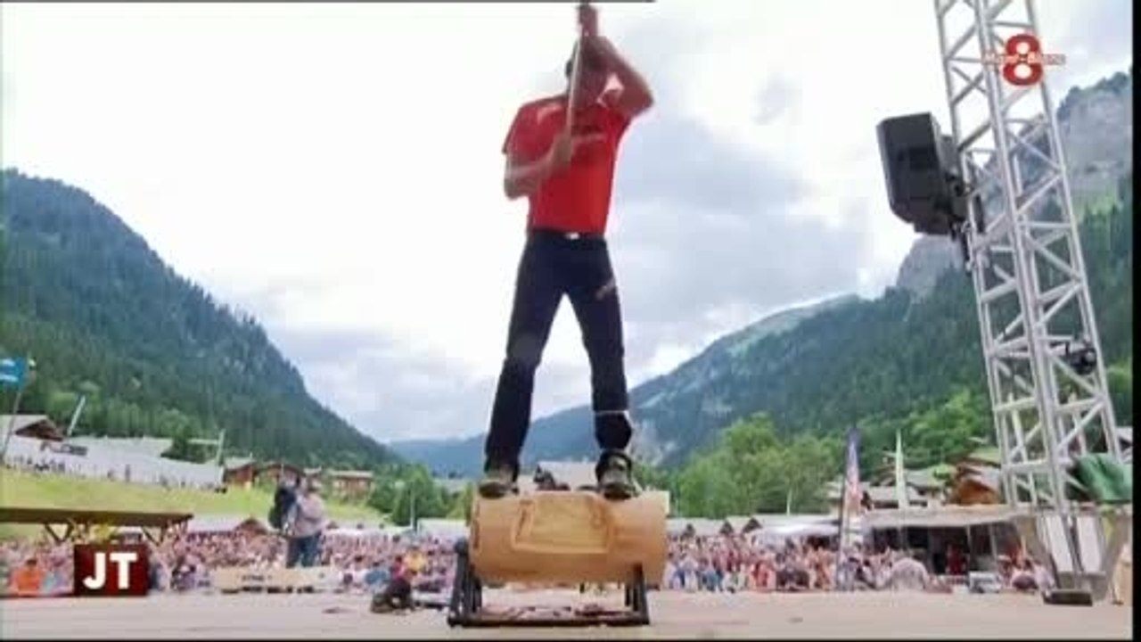 Le Championnat du monde de bûcheronnage à Châtel