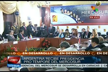 Recibe Argentina Presidencia Pro Tempore de Mercosur