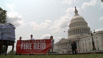 Descargar video: Republicans rally to fire Harry Reid