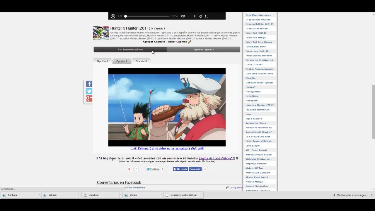 Todos los Capitulos de Hunter X Hunter (2011) sub español online