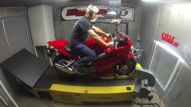 DYNO RUN VIDEO: Honda VFR800F Interceptor