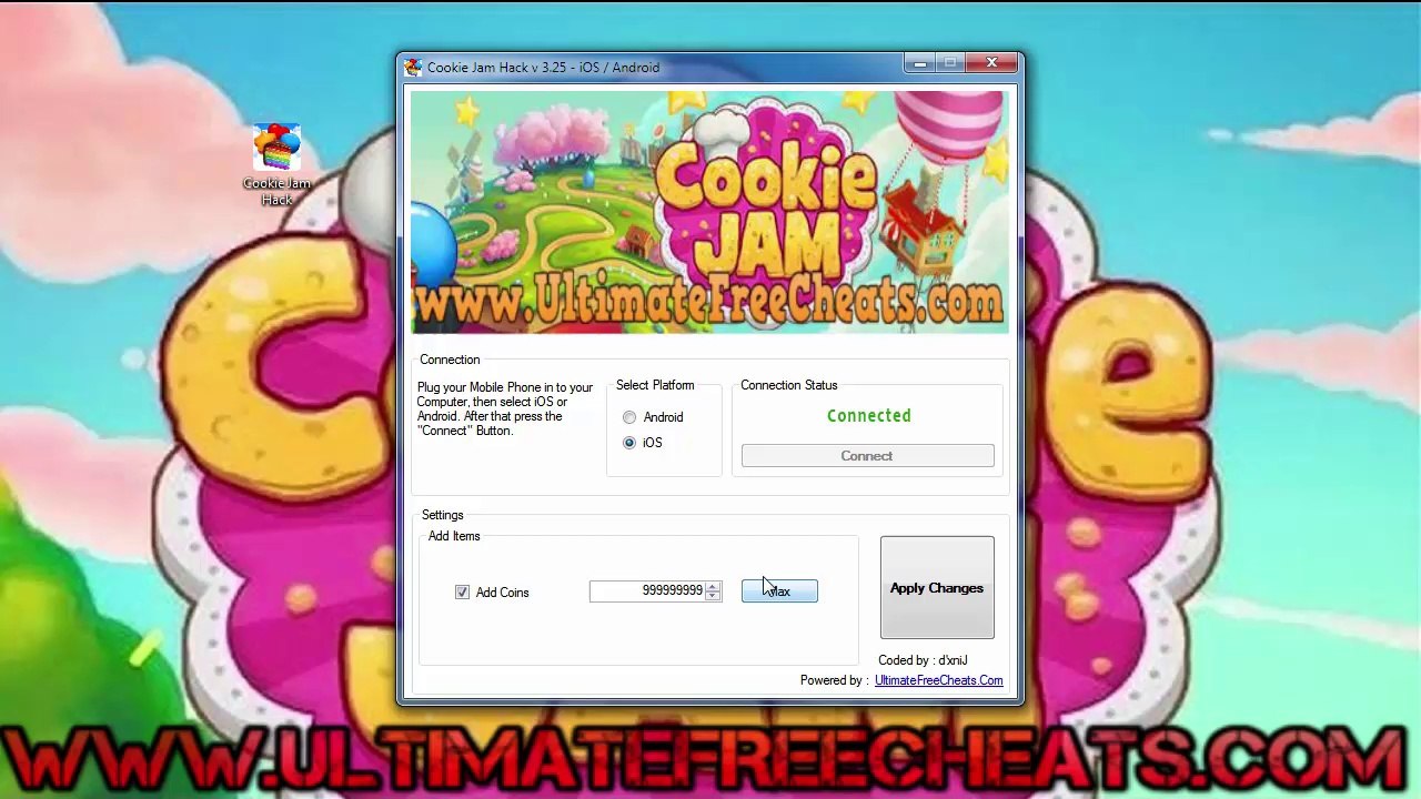 Cookie Jam Free Coins Cheats iPhone / iPad / iOS / Android video Dailymotion