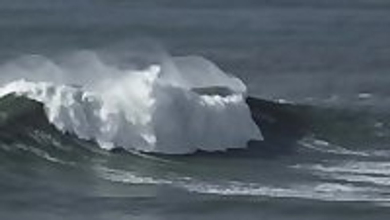 Surfing huge waves