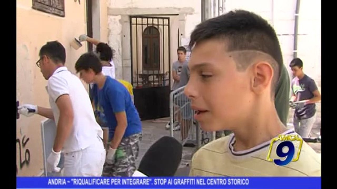 ANDRIA | "Riqualificare per integrare", stop a i graffiti nel centro storico