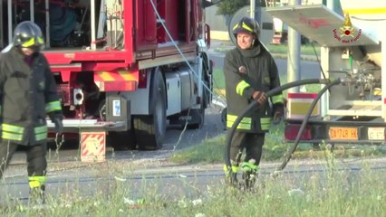 Jesi - Ribaltamento cisterna (28.07.14)