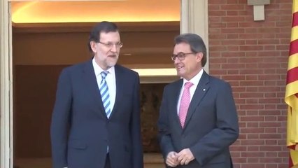 Arribada de Mas a la reunió amb Rajoy