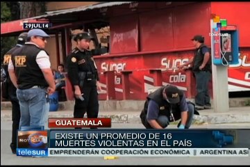 La mayoría de las muertes violentas en Guatemala es por armas de fuego