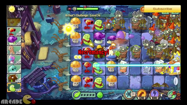 Plants Vs Zombies 2 Dark Ages Part 2 Fire Pea JULY 30 Piñata Party Arthur's Challenge 35