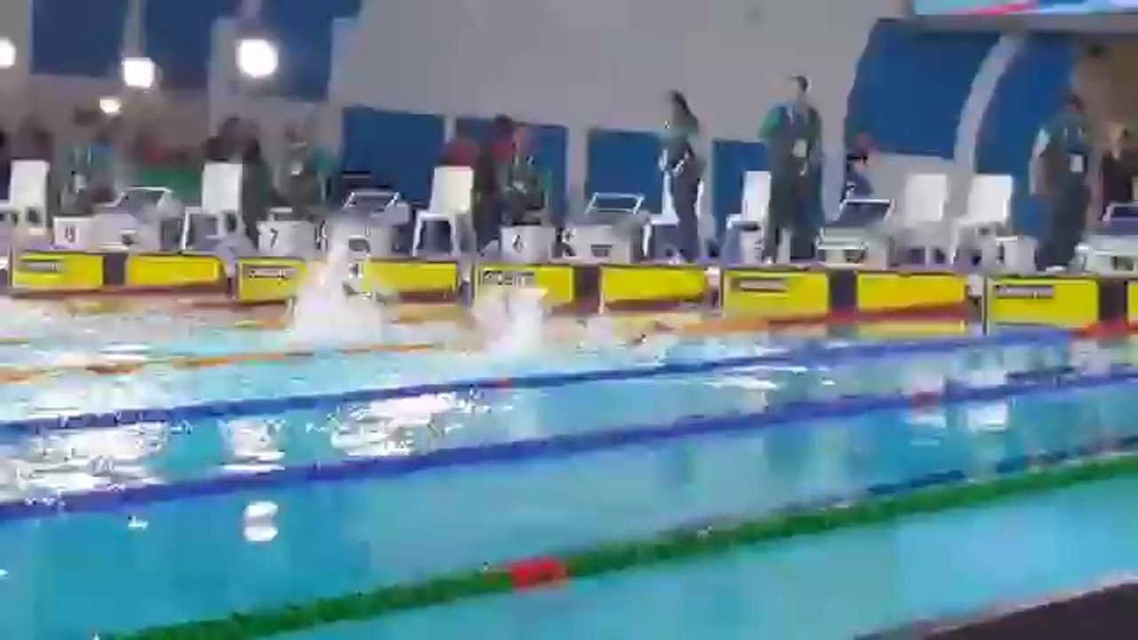 50m free style cwg2014 heats !