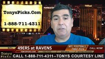 Baltimore Ravens vs. San Francisco 49ers Pick Prediction NFL Preseason Pro Football Odds Preview 8-7-2014